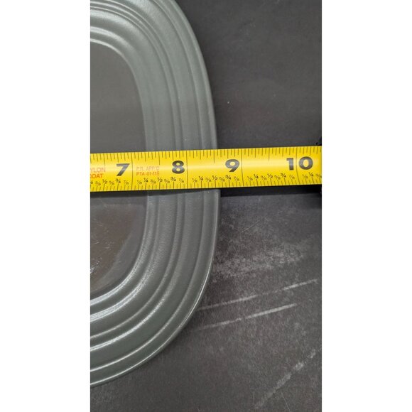 Mikasa Swirl Square Graphite Gray Salad Plate 8 3/4" Modern Design - Picture 3 of 8